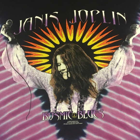 Vtg 2000 Janis Joplin Tie Dye Woodstock Tee S - Picture 2 of 8